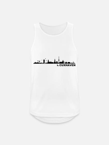 Skyline - Küste Cuxhaven - Männer Tank Top atmungsaktiv - Weiß