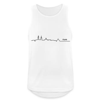 fuerth skyline - Männer Tank Top atmungsaktiv - Weiß - Vorne - Nick (188cm)
