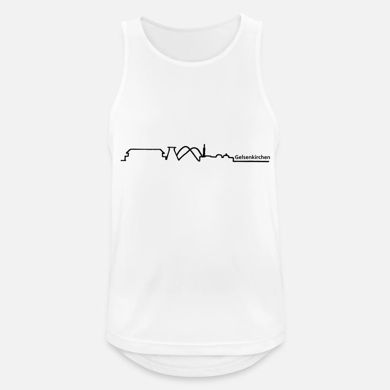 gelsenkirchen skyline - Männer Tank Top atmungsaktiv - Weiß