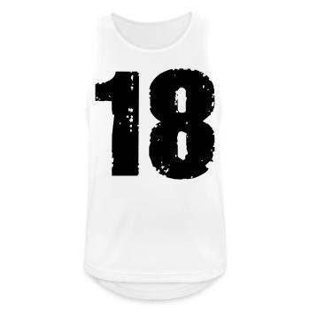 18 - Men's Breathable Tank Top - white - Front - Nick (188cm)