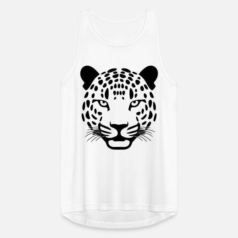 Leopardo Camiseta sin mangas hombre transpirable