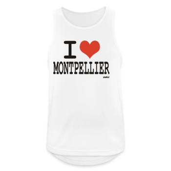 i love montpellier - I love montpellier - Men's Breathable Tank Top - white - Front - Nick (188cm)