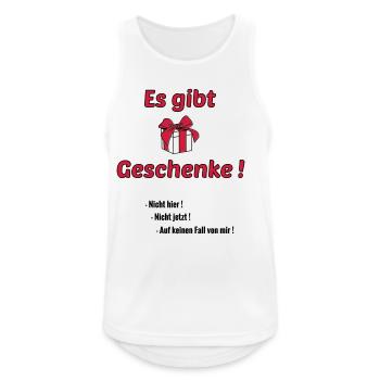 There are gifts - Men's Breathable Tank Top - white - Front - Nick (188cm)