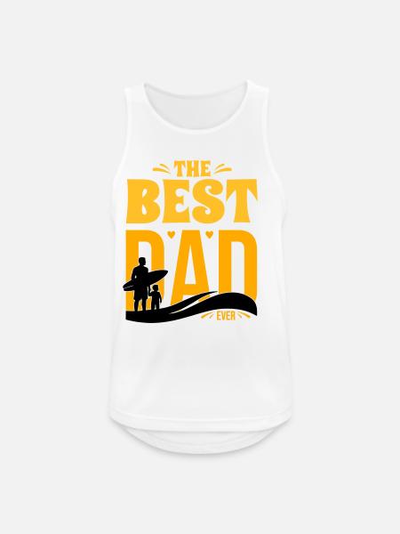The Best Dad Ever - Men's Breathable Tank Top - white