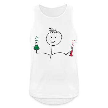 chemistry school - Men's Breathable Tank Top - white - Front - Nick (188cm)