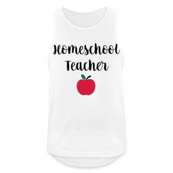 Homeschool Teacher - Débardeur respirant Homme - blanc - Devant - Nick (188cm)