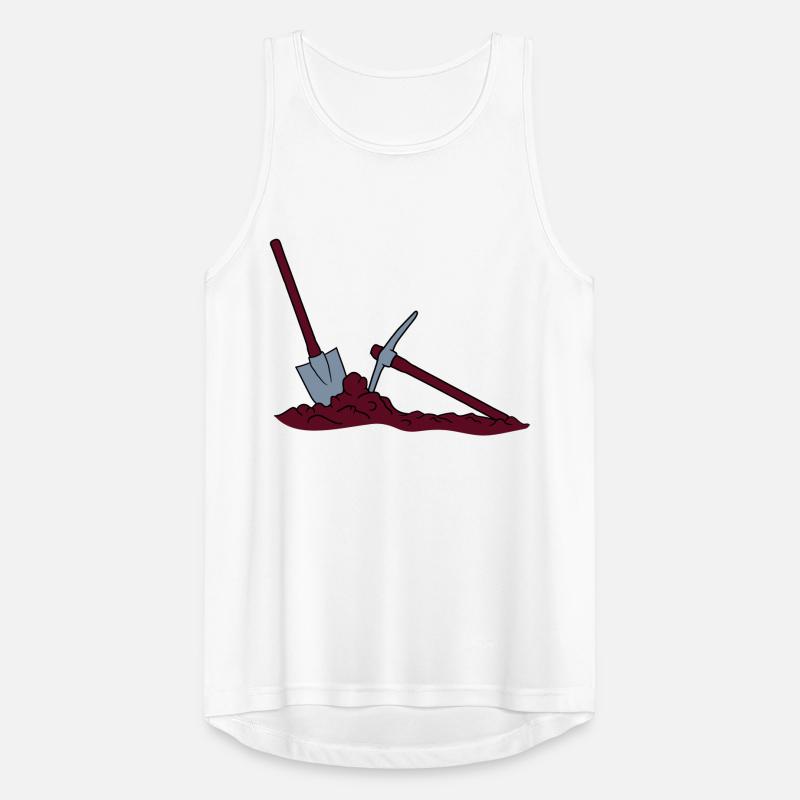 pickaxe dig hole heap shovel dig shovel pickaxe mi Men's Breathable Tank Top