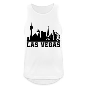 Horizon de Vegas - Débardeur respirant Homme - blanc - Devant - Nick (188cm)