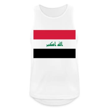 Irak flag / Drapeau Irak - Men's Breathable Tank Top - white - Front - Nick (188cm)