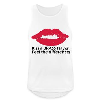 Kiss a brass player - Men's Breathable Tank Top - white - Front - Nick (188cm)