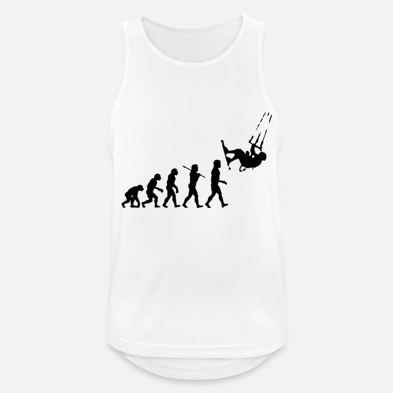 Kitesurf Evolution - Men's Breathable Tank Top - white