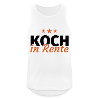 Koch Rente - Männer Tank Top atmungsaktiv - Weiß - Vorne - Nick (188cm)