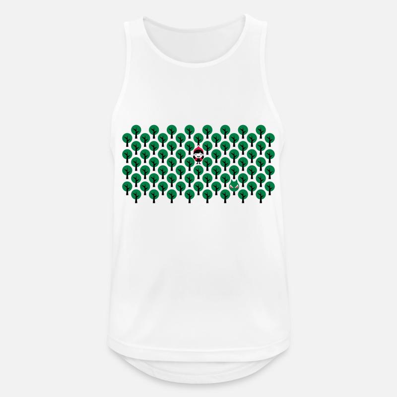Fairytale - Rotkaeppchen - Märchen - Wolf - Quer - Männer Tank Top atmungsaktiv - Weiß