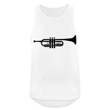 trumpet - Men's Breathable Tank Top - white - Front - Nick (188cm)