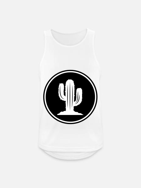 Cactus symbol - Men's Breathable Tank Top - white