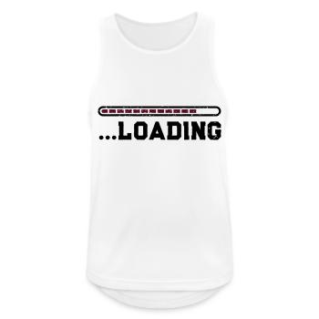 Loading - Men's Breathable Tank Top - white - Front - Nick (188cm)