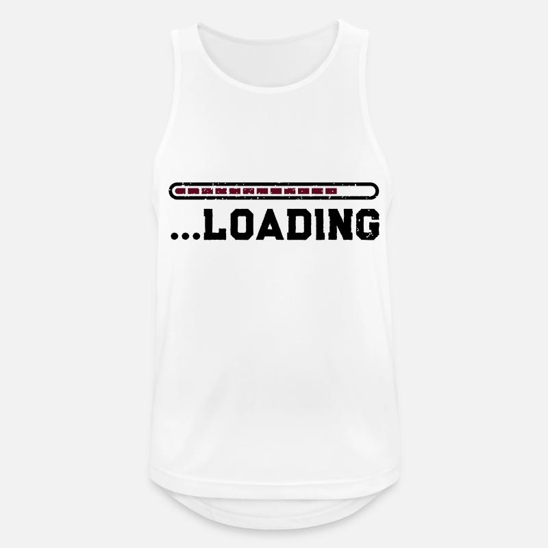 Loading - Men's Breathable Tank Top - white