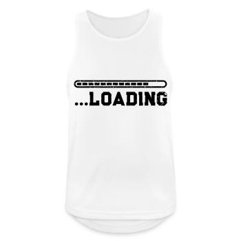 Loading - Men's Breathable Tank Top - white - Front - Nick (188cm)