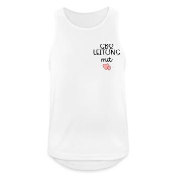 Bildung Betreuung Leitung - Männer Tank Top atmungsaktiv - Weiß - Vorne - Nick (188cm)