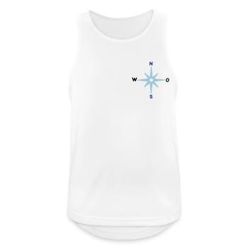 Compass Cardinal Directions Star Compass Maritime - Men's Breathable Tank Top - white - Front - Nick (188cm)