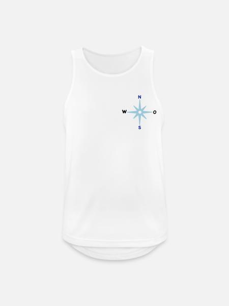 Compass Cardinal Directions Star Compass Maritime - Men's Breathable Tank Top - white