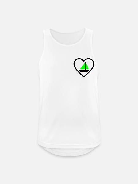 Cuore Vela – Passione Navigazione - Men's Breathable Tank Top - white