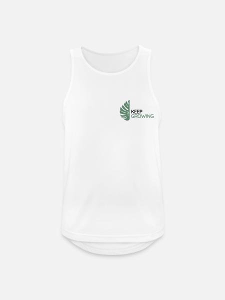 Monstera – Weiter wachsen - Männer Tank Top atmungsaktiv - Weiß