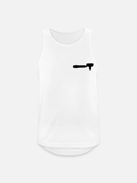 Her er de endelige metadata for dine minimalis - Herre tanktop åndbar - hvid