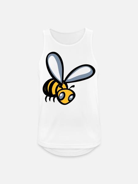 abeille - Débardeur respirant Homme - blanc