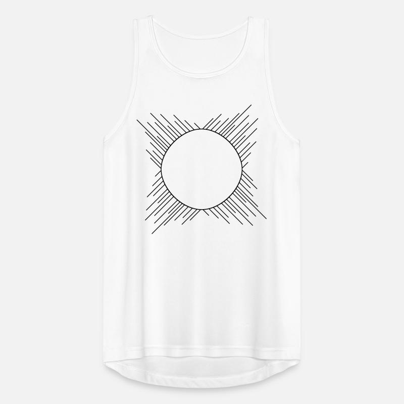 circle frame ring stripe lines around border c Men's Breathable Tank Top