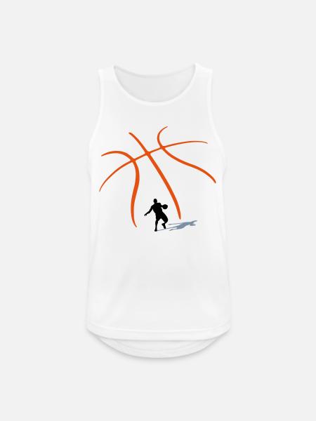 Basketball - Men's Breathable Tank Top - white