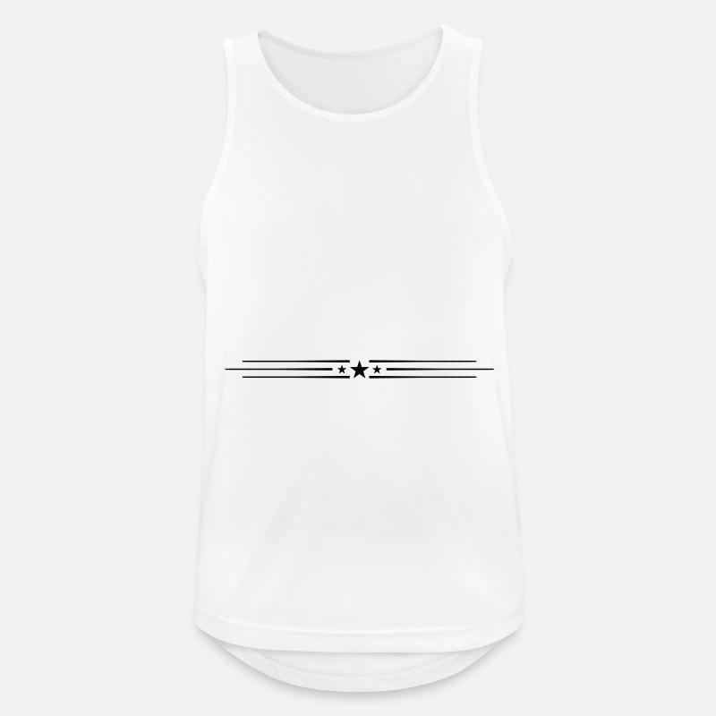 Star Line Element - Men's Breathable Tank Top - white
