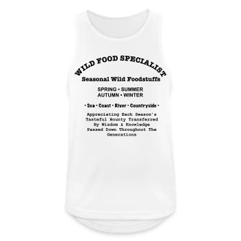 Wild food 2 - Men's Breathable Tank Top - white - Front - Nick (188cm)