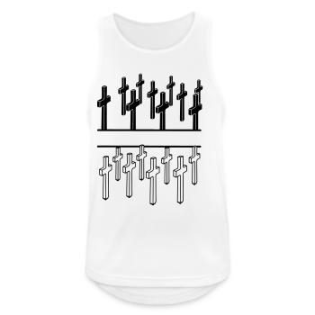 Crosses Military Cemetery - Men's Breathable Tank Top - white - Front - Nick (188cm)