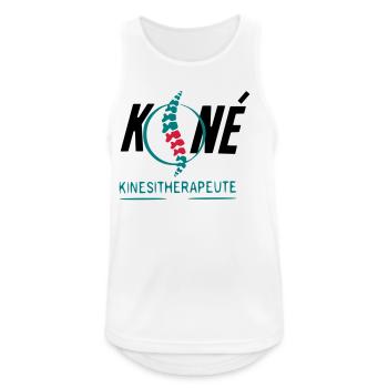 Physiotherapeut - Männer Tank Top atmungsaktiv - Weiß - Vorne - Nick (188cm)
