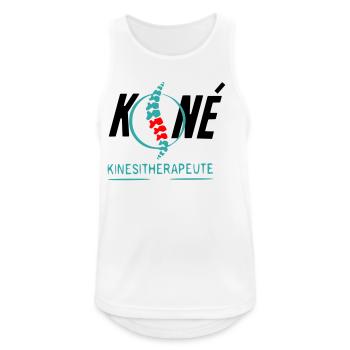 Physiotherapist - Men's Breathable Tank Top - white - Front - Nick (188cm)