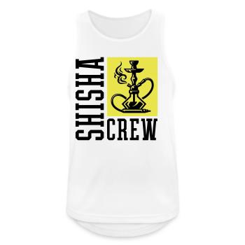 Shisha Crew - Men's Breathable Tank Top - white - Front - Nick (188cm)