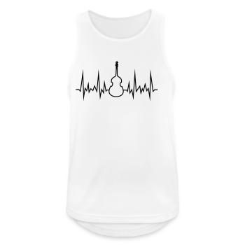 wave-bass - Männer Tank Top atmungsaktiv - Weiß - Vorne - Nick (188cm)