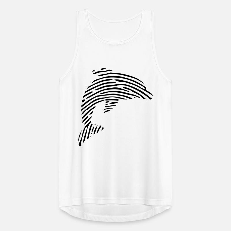 Empreinte digitale ADN ADN dauphin dauphin dauphin mer Débardeur respirant Homme