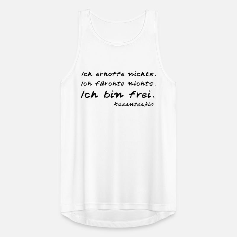 Kazantzakis - Ich bin frei! Männer Tank Top atmungsaktiv