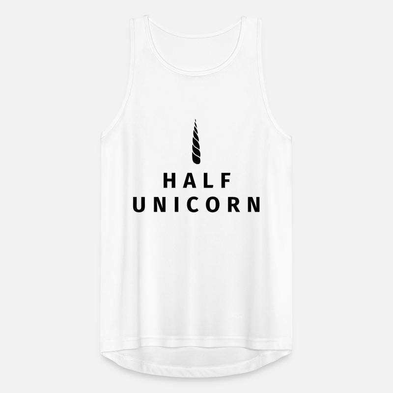 Half Unicorn Männer Tank Top atmungsaktiv
