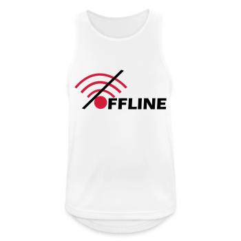 Offline - Männer Tank Top atmungsaktiv - Weiß - Vorne - Nick (188cm)