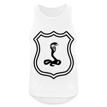 Armoiries du serpent cobra - Débardeur respirant Homme - blanc - Devant - Nick (188cm)