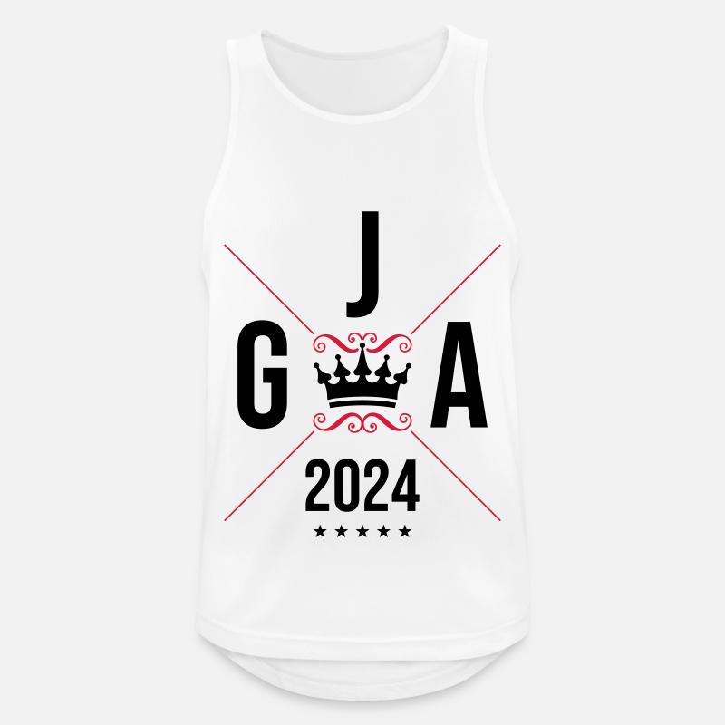 Jga 2024 Junggesellenabschied - Männer Tank Top atmungsaktiv - Weiß