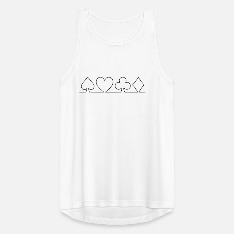 Minimalistisches Karten-Design | einfarbig Männer Tank Top atmungsaktiv