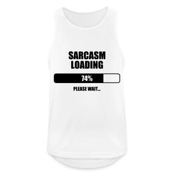 Sarcasm Loading - Humor - Funny - Joke - Friend - Men's Breathable Tank Top - white - Front - Nick (188cm)