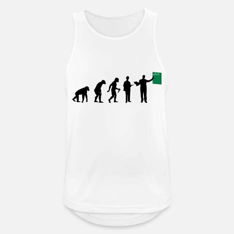 Teacher Evolution - Männer Tank Top atmungsaktiv - Weiß