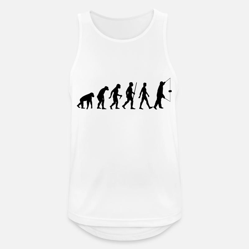 Evolution Diabolo - Männer Tank Top atmungsaktiv - Weiß