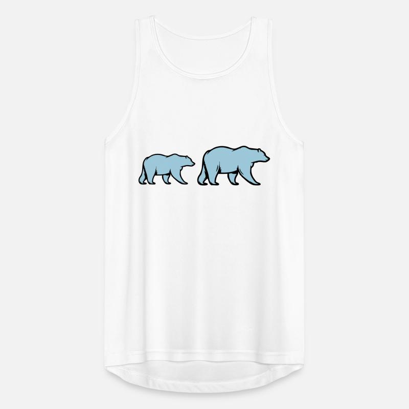 Polar bears Men's Breathable Tank Top