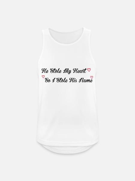 Stole My Heart - Männer Tank Top atmungsaktiv - Weiß